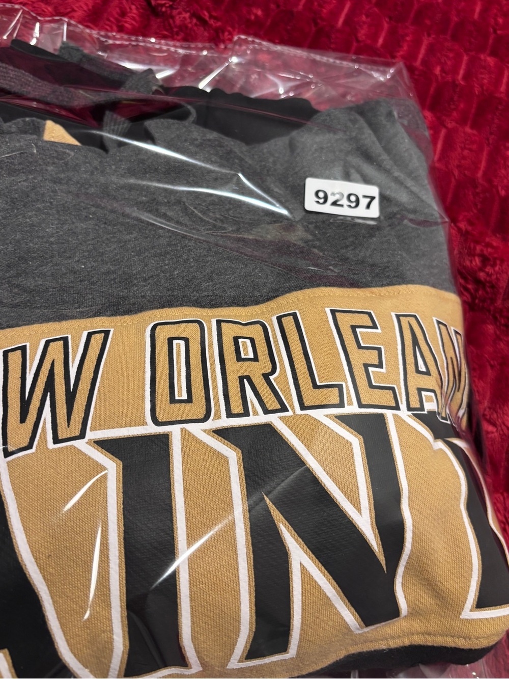 New Orleans Saints NFL Starter Brand Men's Gray, Gold & Black Pullover Hoodie XL - Picture 12 of 12